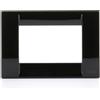 Vimar 16733.11 Idea Placca Classica 3 moduli, Metallo Pressofuso, Nero 3gFm