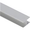 Alberts 030814 Profilo ad H | autobloccante | alluminio, anodizzato argento Xmz2