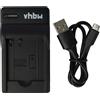 vhbw Caricatore per Panasonic Lumix DMC-S1A DMC-S1 DMC-FX90K DMC-FX90 4,2V USB