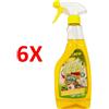 ALGA 6 X Alga Bio Sapone Sgrassatore Universale Trigger 500 Ml Spray