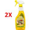 ALGA 2 X Alga Bio Sapone Sgrassatore Universale Trigger 500 Ml Spray