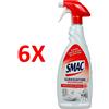 SMAC 6 X Smac Sgrassatore Disinfettante Trigger 650 Ml Elimina Batteri
