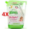 WINNIx27S 4 X Winni's Naturel Baby Detersivo A Mano E Lavatrice Ipoallergenico Pelli Sens