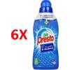 BIOPRESTO 6 X Bio Presto Detersivo Bucato A Mano Liquido 750 Ml