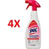 SMAC 4 X Smac Sgrassatore Con Candeggina Trigger 650 Ml Splendore Imbattibile