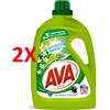 AVA 2 X Ava Detersivo Liquido Bucato Lavatrice - Profumazione Freschezza Tropicale
