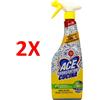 ACE 2 X Ace Spray Sgrassatore Cucina Limone E Bergamotto 600 Ml