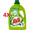 AVA 4 X Ava Detersivo Liquido Bucato Lavatrice - Profumazione Freschezza Tropicale