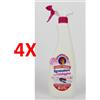CHANTECLAIR 4 X Chanteclair Forza Ed Igiene Sgrassatore Con Candeggina 625 Ml Detergente