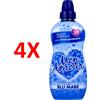 Felce Azzurra 4 X Mon Amour Ammorbidente Concentrato Blu Mare 26 Lavaggi 650 Ml