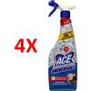 ACE 4 X Ace Spray Sgrassatore Universale Marsiglia 600 Ml