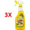 ALGA 3 X Alga Bio Sapone Sgrassatore Universale Trigger 500 Ml Spray