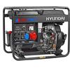 Hyundai DHY6000LE Generatore Corrente Diesel Trifase 6 Kw 12 HP 456cc 14 LT