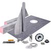 Uimoso Kit per doccia 1524 x 965,2 mm con scarico decentrato in ABS