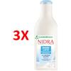 NIDRA 3 X Nidra Bagnoschiuma Latte Idratante Bianco 750 Ml