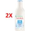 NIDRA 2 X Nidra Bagnoschiuma Latte Idratante Bianco 750 Ml