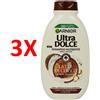 ULTRADOLCE 3 X Garnier Ultra Dolce Shampoo Latte Di Cocco 250 Ml