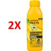 FRUCTIS 2 X Fructis Shampoo Hair Food Banana Nutriente - Ideale Per Capelli Secchi 350