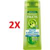 FRUCTIS 2 X Fructis Shampoo Illuminante Puliti E Brillanti Per Capelli Spenti Con Acqua