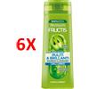 FRUCTIS 6 X Fructis Shampoo Illuminante Puliti E Brillanti Per Capelli Spenti Con Acqua