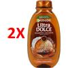 ULTRADOLCE 2 X Garnier Ultra Dolce Shampoo Cacao Olio Di Cocco 250 Ml