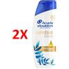HEAD&SHOULDERS 2 X Head & Shoulders Shampoo Antiforfora Supreme Idrata Con Olii Di Argan E Coc