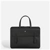 Montblanc Cartella Sottile Montblanc Sartorial Nero 220490 Pelle Slim Briefcase leather