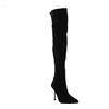 4US By Cesare Paciotti 4US Stivale Alto Donna In Tessile Con 1/2 Zip By Paciotti - NER (Nero)