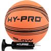 Hy-Pro Pallacanestro a LED, misura 7, con pompa a pallone, luci attivate dagli impatti, spegnimento automatico con presa per interni ed esterni, regalo di notte