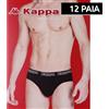 Kappa 12 SLIP UOMO KAPPA ELASTICO ESTERNO MUTANDE INTIMO COTONE BIELASTICO BOXER