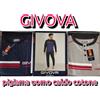 GIVOVA PIGIAMA UOMO GIVOVA COTONE CALDO INVERNALE MANICA LUNGA INTERLOCK SERAFINO MODA