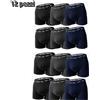 Umbro 12 BOXER UOMO UMBRO Bianco Intimo COTONE ELASTICIZZATO BIELASTICO MUTANDA Slip