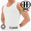 IRGE 6 CANOTTE HENRY 60 COSTINA COTONE 100% MADE IN ITALY BIANCO NERO BLU VOGATORE