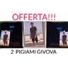 GIVOVA 2 PIGIAMI T-shirt UOMO GIVOVA COTONE ESTIVO PIGIAMA MODA MANICA CORTA SERAFINO