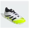 adidas Scarpe calcio bambino fisse Adidas Predator Club JH8868 Bianco-Nero-Gialla