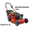 WEIBANG 537SC RASAERBA TOSAERBA TAGLIAERBA TRAZIONATO SEMOVENTE 53CM ROBUSTO