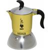 Bialetti Moka Fiammetta Induction 2 Tazze Gialla Caffettiera Adatta a Induzione