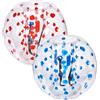 2 x 1,2 m Pallone Paraurti Soccer Pallone Paraurti Gonfiabile Blu + Rosso