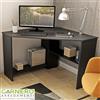 Garnero Arredamenti Scrivania ufficio angolare salvaspazio 80x80cm nero studio design modern NORMAN