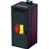 AMG Stufa a Pellet Idro Termostufa 21,9 kW 38 Kg 510 m3 Bordeaux Idro 24 AMG