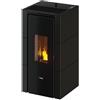 Cadel Stufa a Pellet Ventilata 7 kW 15 Kg 200 m3 Antracite 7025044 CRISTAL 7 T2 Cadel