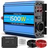 JARXIOKE 1500W/3000W Inverter 12v 220v Onda Pura Invertitore di Potenza 12v 220V/230V