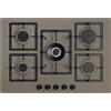 Plados Piano Cottura 5 Fuochi 75 cm Incasso a Gas Tartufo UG72 FLAT75