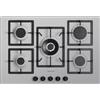 Plados Piano Cottura 5 Fuochi 75 cm Incasso a Gas Alluminium UM41 - FLAT75