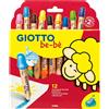 Fila Matitoni Giotto Be-Be Confezione 12 Colori Assortiti Mina 7mm con Temperamatite