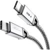 KabelDirekt - Cavo USB-C USB4 - 2m - video 8K, 40Gbps, 240W, grigio | Cavo di ricarica/dati/monitor per cellulari/portatili/PC