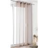 Linder 0170/29/375 FR Tenda, con Occhielli, Beige, 2 Pezzi, Tela, 145 x 260 cm