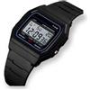 Orologio uomo donna unisex Vintage Retrò Digitale stile Casio acciaio e Oro Nero