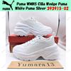 Puma WMNS Cilia Zeppa Puma Bianco Puma Argento 393915-02 Taglia Donna