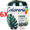COLORERIAITALIANA 6 X Coloreria Italiana Verde Foresta Colorante Per Tessuti